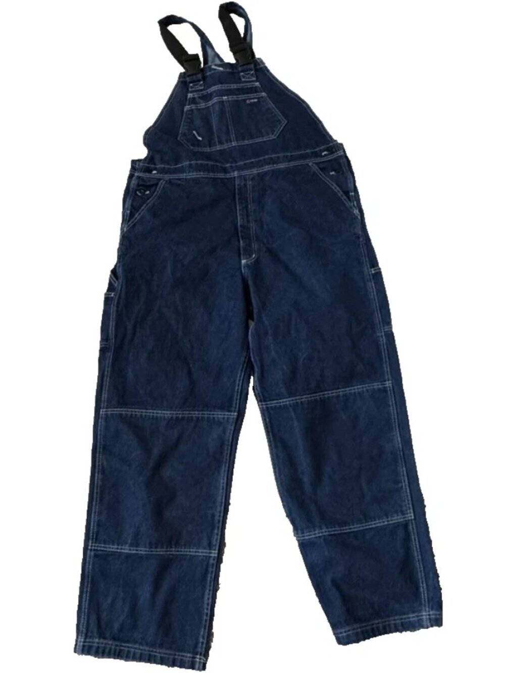 Lapco FR Mens 2XL Reg Bib Overalls Blue Denim Cat 2 Jean Work Wear B13FRDN